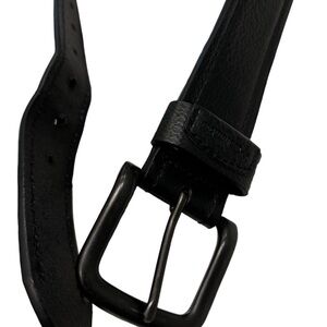 Columbia Black Leather Belt - Size M (34-36)